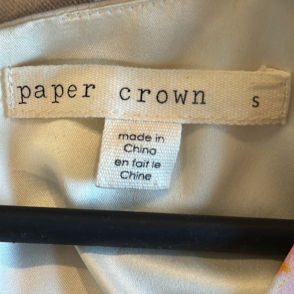 Anthropologie Paper Crown Muri Cream Floral Long Sleeve Romper Size Small - Picture 11 of 15